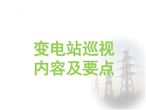 变电站巡视内容及要点