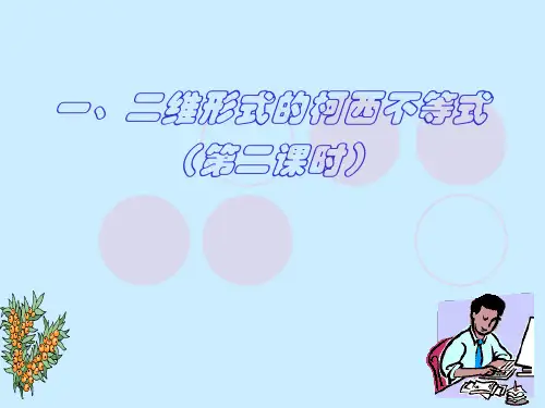 二维形式的柯西不等式