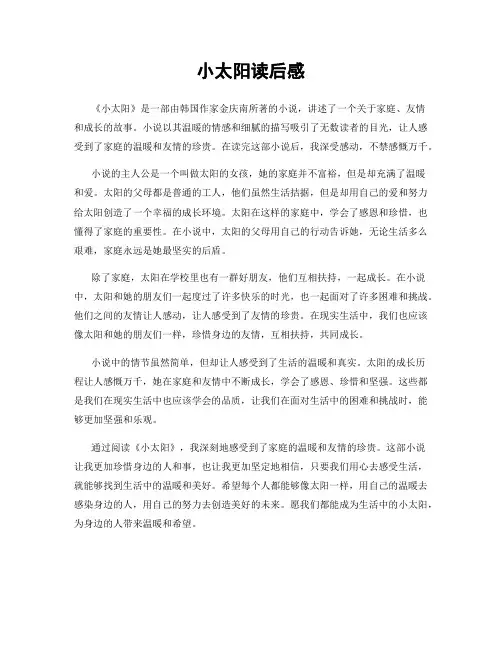 小太阳读后感