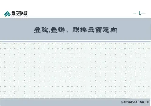 叠院、叠拼、联排立面意向