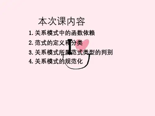 数据库课件第6章关系数据理论
