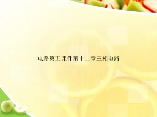 电路第五课件第十二章三相电路演示文档