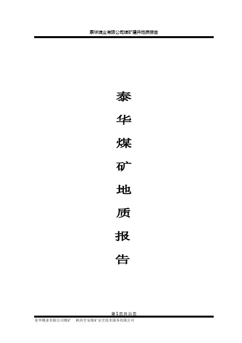 泰华建井地质报告www