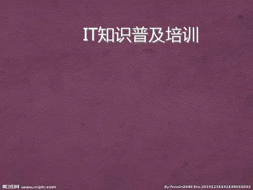 IT知识普及培训课件
