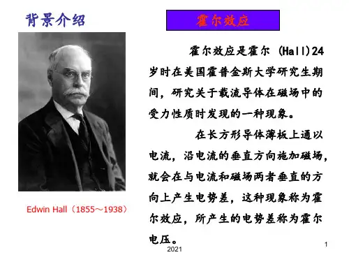 霍尔效应PPT课件