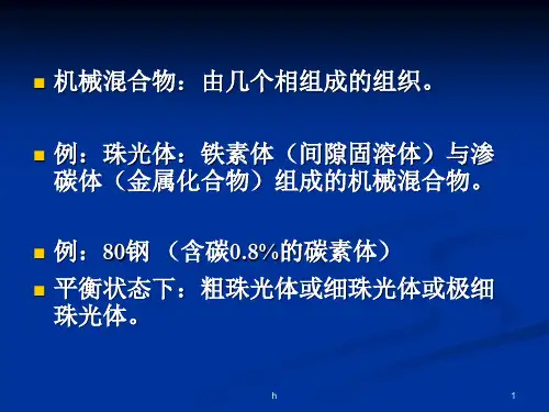铁碳合金的基本组织与状态图