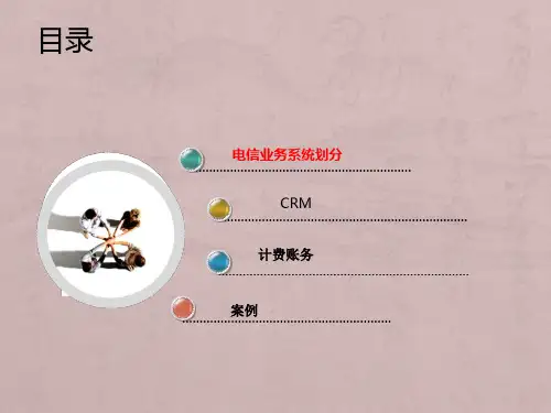 电信业务系统(MBOSS)简介