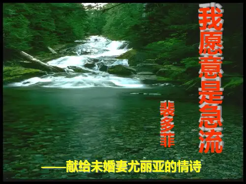 我愿意是急流
