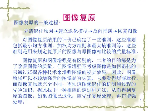 图像处理课件图像复原1