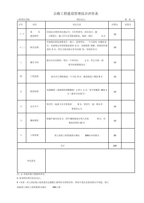 竣工验收样表