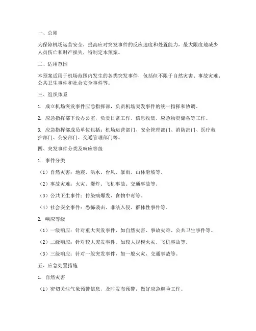 机场突发应急预案