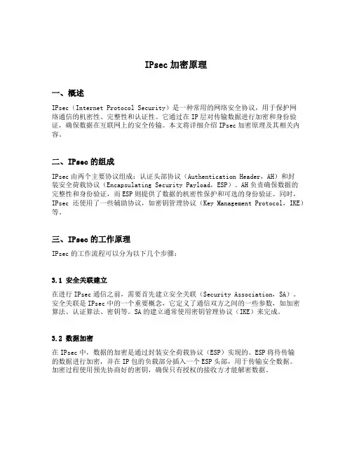 ipsec加密原理