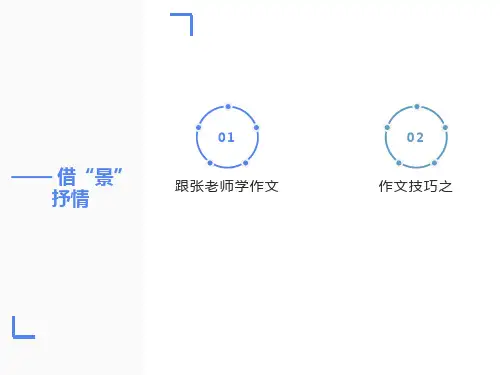 借景抒情作文ppt