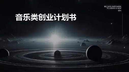 音乐类创业计划书PPT