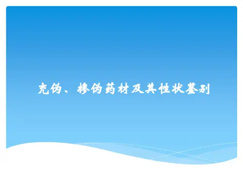 中药真伪鉴别培训