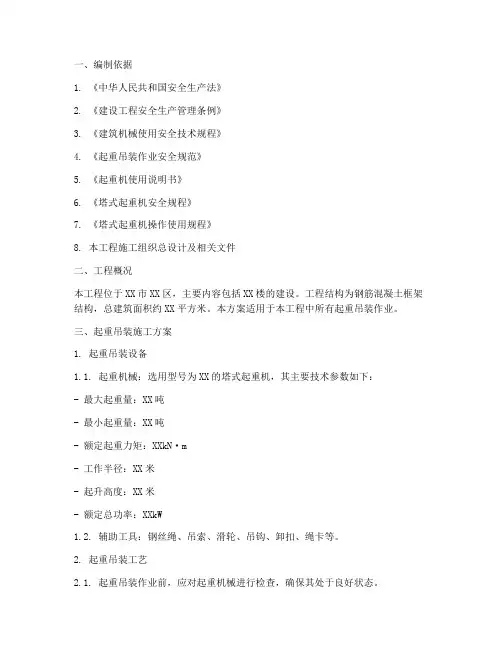 起重吊装专项施工方案