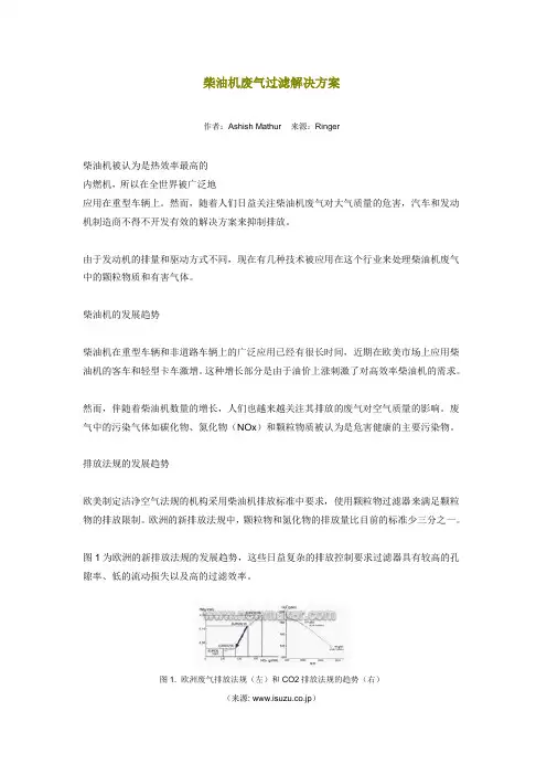 柴油机废气排放