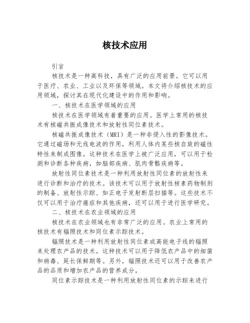 核技术应用