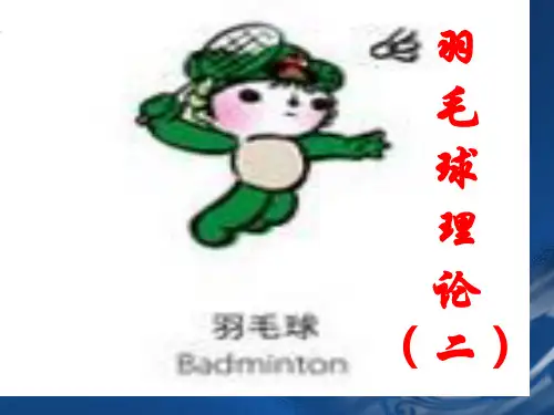 羽毛球专项理论2
