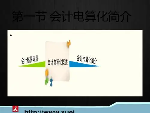 (推)荐会计电算化概述