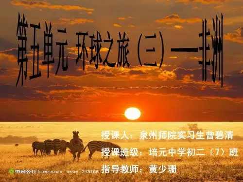走进非洲