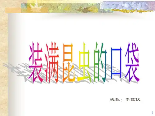 苏教版五年级上册5、《装满昆虫的口袋》ppt课件