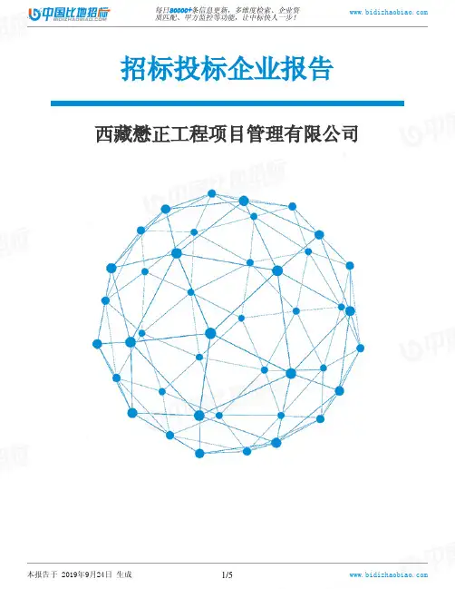 西藏懋正工程项目管理有限公司_中标190924