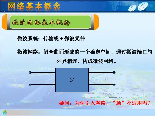 微波技术与天线-微波网络的基本概念;微波元件等效为网络