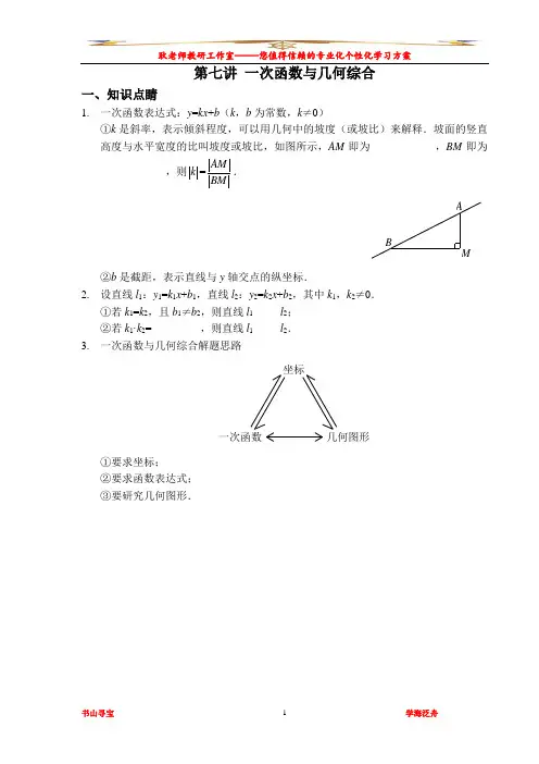 一次函数之几何综合专题培优