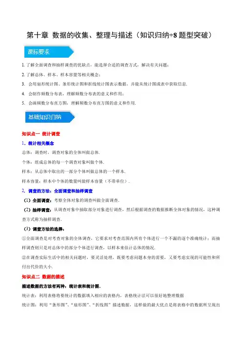 2023–2024学年七年级数学下册(人教版)第十章 数据的收集、整理与描述知识突破(解析版)