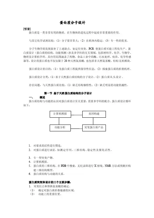 蛋白质分子设计[详细讲解]