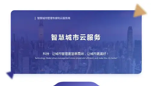 智慧城市云服务