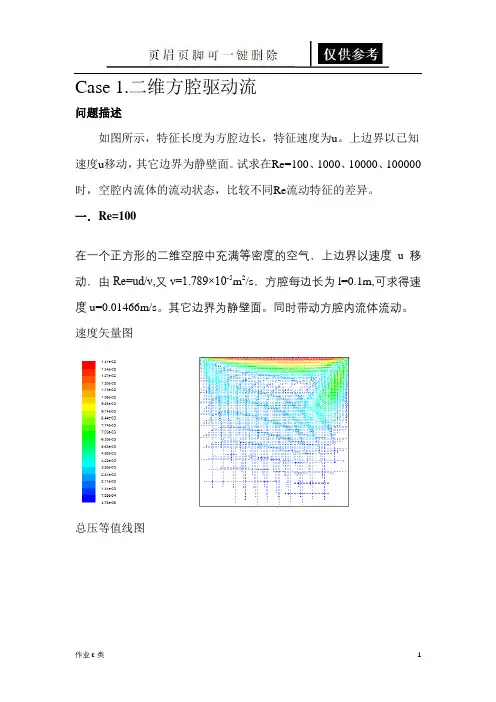 计算流体力学大作业(资料教育)