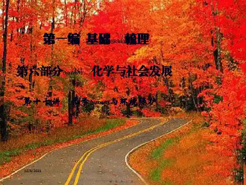 中考化学一轮复习 第17讲 化学与环境保护课件