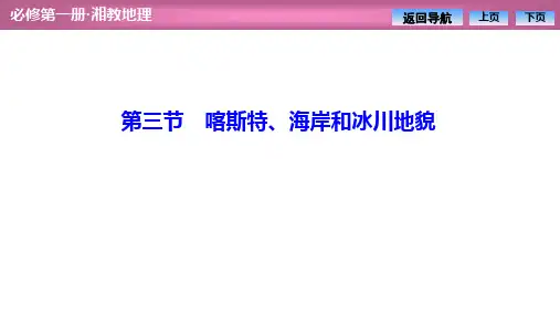 第二章  第三节 喀斯特、海岸和冰川地貌