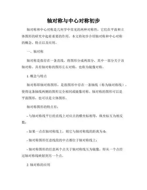 轴对称与中心对称初步