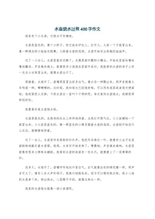 水壶烧水过程400字作文