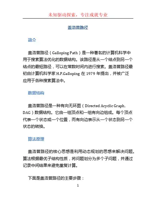 盖洛普路径