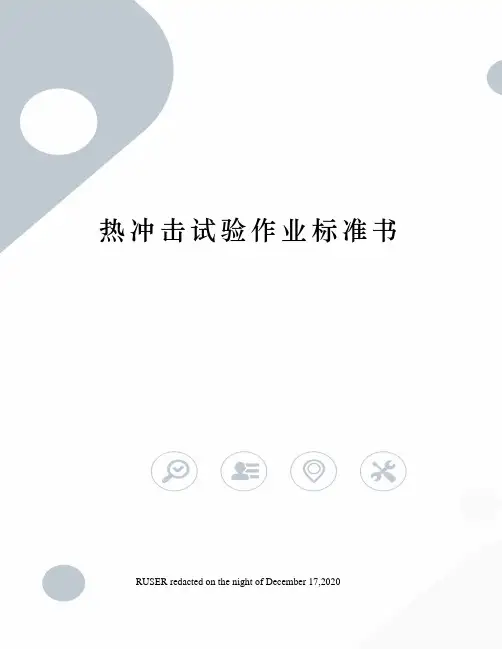 热冲击试验作业标准书