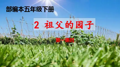 部编版小学五年级语文第二课《祖父的园子》