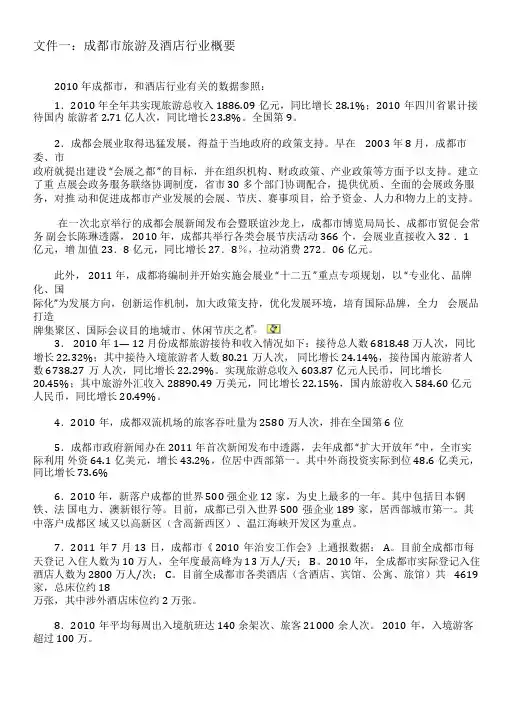 成都酒店市场分析最终版