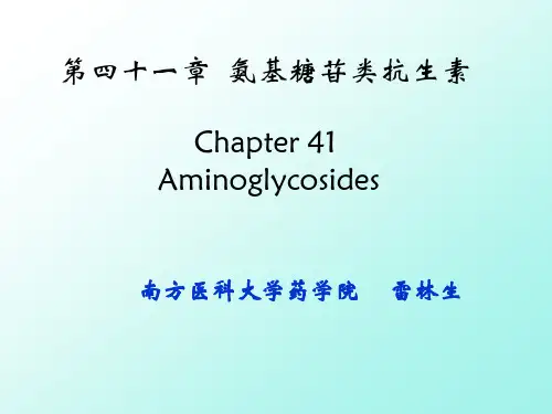 药理学 氨基糖苷类药物
