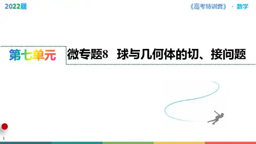 数学新高考微专题8  球与几何体的切、接问题