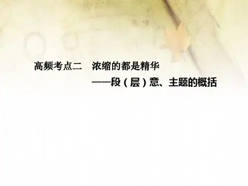现代文阅读 第二章 专题一 高频考点二