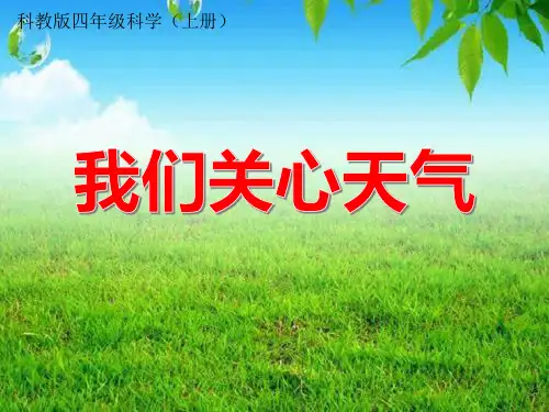 教科小学科学四上《1.1、我们关心天气》PPT教学课件(3) 