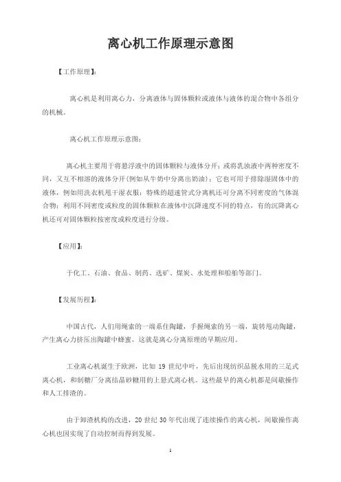 离心机工作原理示意图