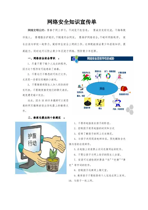 网络安全知识宣传单