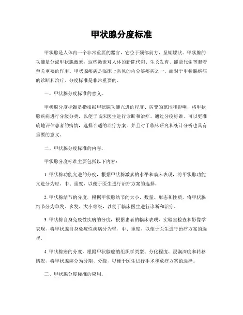 甲状腺分度标准