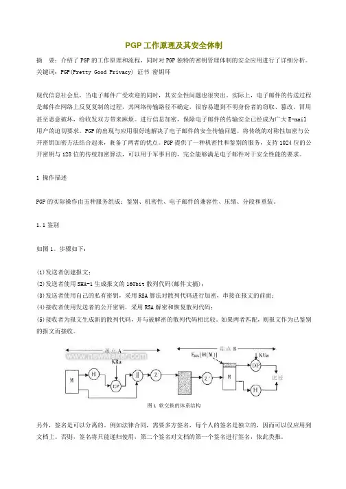 PGP工作原理及其安全体制
