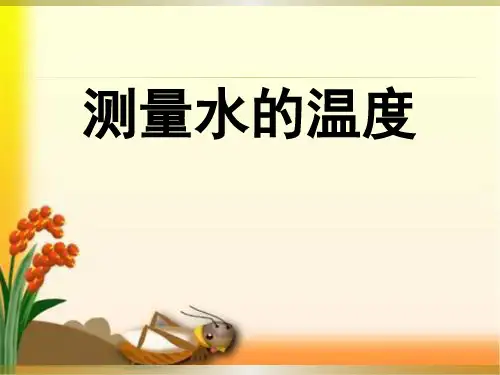科学实验《测量水的温度》